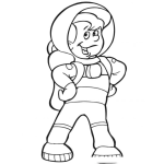 Dibujo para colorear Astronautita Para Pintar Y Colorear