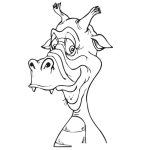 Dibujo para colorear Vaca Dragon Para Colorear