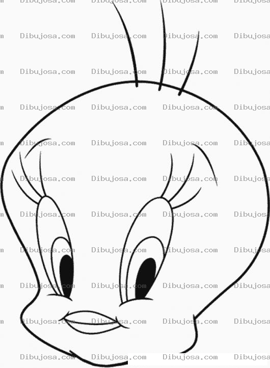 Dibujo para colorear Cara De Piolin Para Colorear Y Pintar