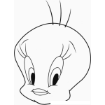 Dibujo para colorear Cara De Piolin Para Colorear Y Pintar