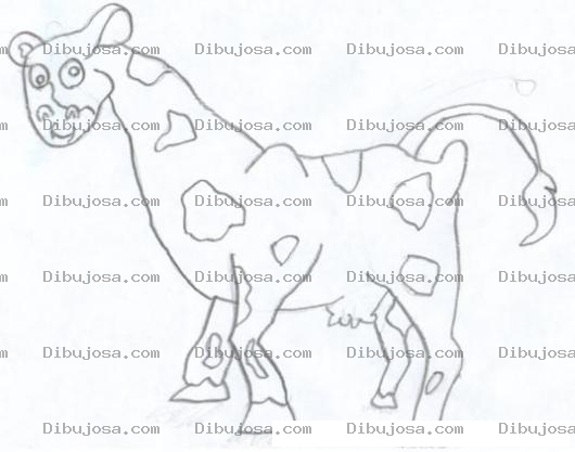 Dibujo para colorear Dibujo De Leona Con Cuerpo De Vaca Para Pintar Y Colorear