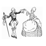 Dibujo para colorear Dibujo De Caballero Y Dama Bailando Para Pintar Y Colorear