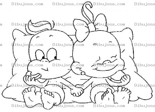 Dibujo para colorear Novios Bebes Para Pintar Y Colorear Bebes Novios