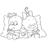 Dibujo para colorear Novios Bebes Para Pintar Y Colorear Bebes Novios
