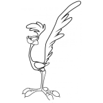 Dibujo para colorear Dibujo Del Correcaminos Para Pintar Y Colorear Al Pajaro De Corre Caminos