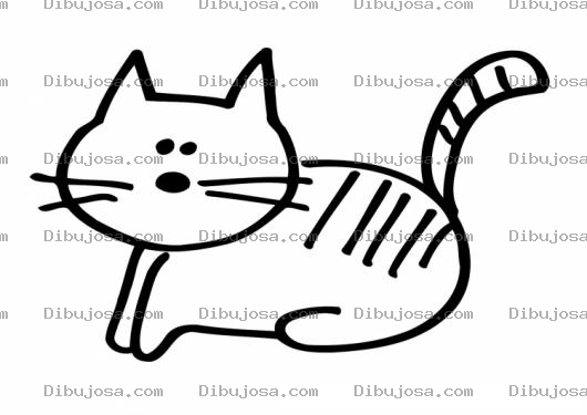 Dibujo para colorear colorear dibujo de un gato
