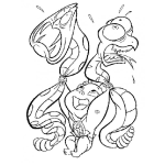 Dibujo para colorear Dibujo De Bebe Ahorcando Culebras Para Pintar Y Colorear