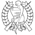 Dibujo para colorear Dibujo Infantil Del Escudo De La Republica De Guatemala Para Iprimir Pintar Y Colorear