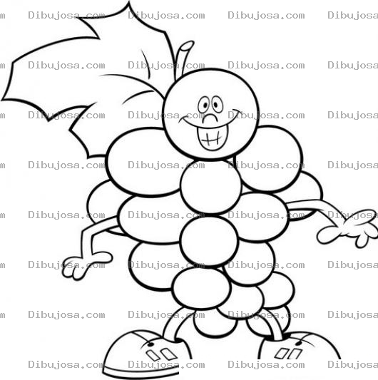 Dibujo para colorear Dibujo De Uvitas Para Pintar Y Colorear