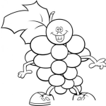 Dibujo para colorear Dibujo De Uvitas Para Pintar Y Colorear
