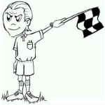 Dibujo para colorear Dibujo De Arbitro De Futbol Para Pintar Y Colorear Arbitro De Football Para Imprimir