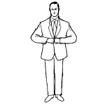 Dibujo para colorear Dibujo De Hombre Trajeado Para Pintar Y Colorear