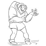 Dibujo para colorear Dibujo Del Jorobado Coasimodo Backpack Para Pintar Y Colorear
