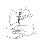 Dibujo para colorear Dibujo De Vacuna Para Pintar Y Colorear Inyeccion Con Jeringa En El Brazo