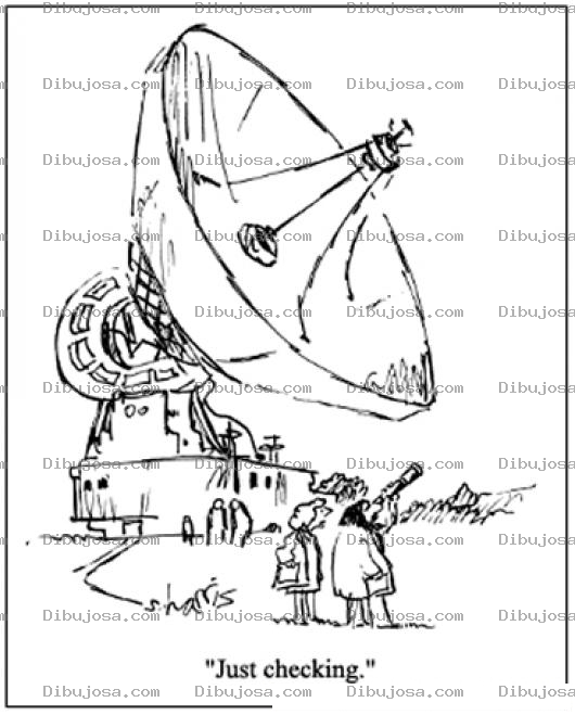 Dibujo para colorear Dibujo De Antena Parabolica Para Pintar Y Colorear
