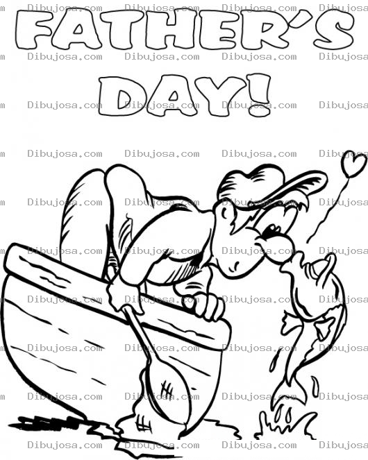 Dibujo para colorear Tarjeta Del Dia Del Padre Gratis Para Imprimir Pintar Y Colorear