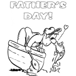 Dibujo para colorear Tarjeta Del Dia Del Padre Gratis Para Imprimir Pintar Y Colorear