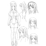 Dibujo para colorear Dibujo De Enfermera Japonesa Para Pintar Y Colorear