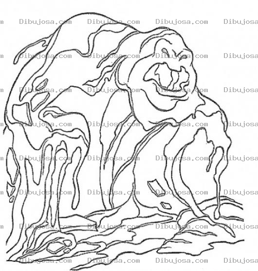 Dibujo para colorear Dibujo Del Gigante De Lodo Para Pintar Y Colorear