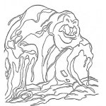 Dibujo para colorear Dibujo Del Gigante De Lodo Para Pintar Y Colorear