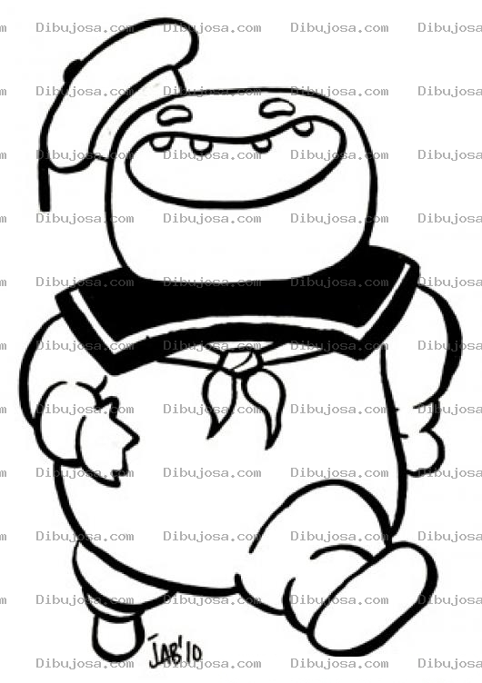Dibujo para colorear Dibujo De Michelin Marinerito Para Pintar Y Colorear