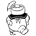 Dibujo para colorear Dibujo De Michelin Marinerito Para Pintar Y Colorear