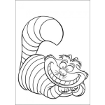 Dibujo para colorear Pintar Gato de Alicia de las maravillas