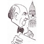 Dibujo para colorear Dibujo De Congresista Frente Al Capitolio Para Pintar Y Colorear