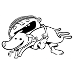 Dibujo para colorear Nino Con Perro Para Pintar Y Colorear