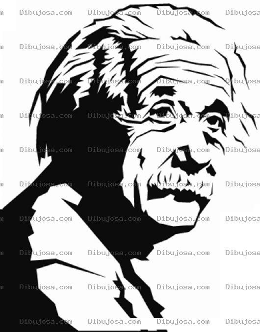 Dibujo para colorear Dibujo De Albert Einstein Para Pintar Y Colorear