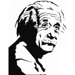 Dibujo para colorear Dibujo De Albert Einstein Para Pintar Y Colorear