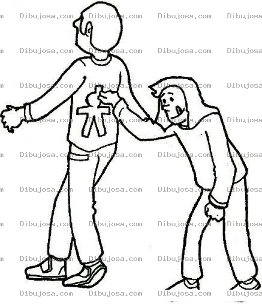 Dibujo para colorear Dibujo De Amigo Bromista Para Pintar Y Colorear