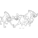 Dibujo para colorear Ddibujo De Hienas Para Pintar Y Colorear Ienas