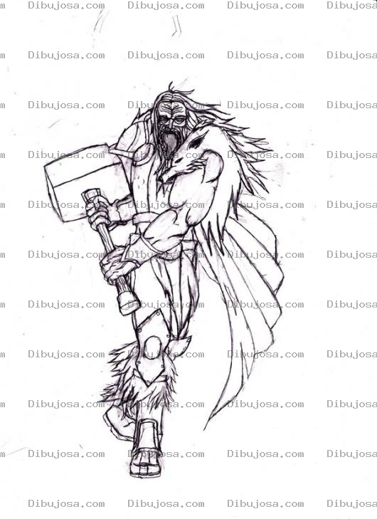 Dibujo para colorear Dibujo De Hombre Mazo Para Pintar Y Colorear