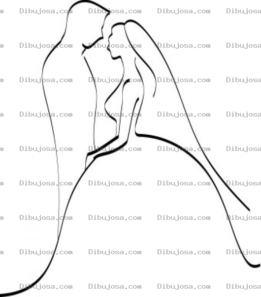 Dibujo para colorear Dibujo De Boda Para Pintar Y Colorear