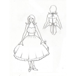 Dibujo para colorear Figurin De Vestido De Quinceanera Para Imprimir Hacer Y Colorear Vestido De Quinceanos