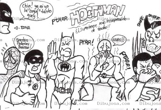 Dibujo para colorear Dibujo De Pedo De Super Heroes Para Pintar Y Colorear Snatos Pedotes Batman