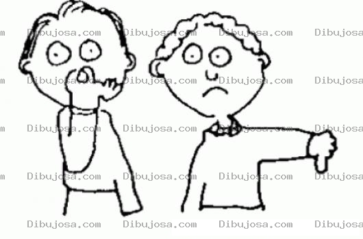 Dibujo para colorear Dibujo De Mal Olor Y Desaprobacion Para Pintar Y Colorear