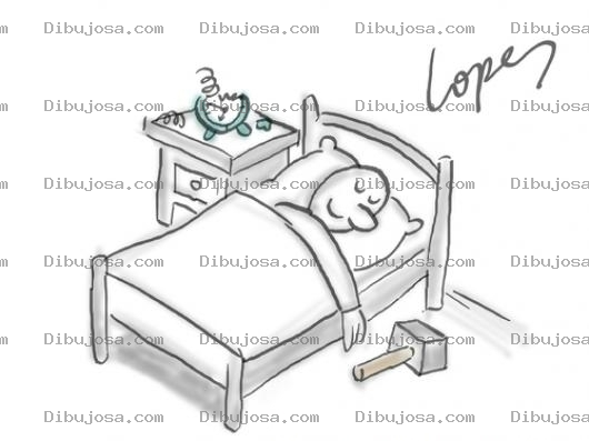 Dibujo para colorear Dibujo Para Colorear Snoozer A La Mano Para Callar Al Reloj Despertador