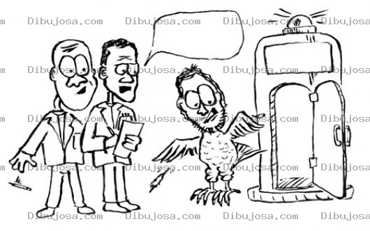 Dibujo para colorear Colorear Hombre Con Cuerpo De Gallina Dibujo De Maquina Que Convierte Hombres En Gallinas