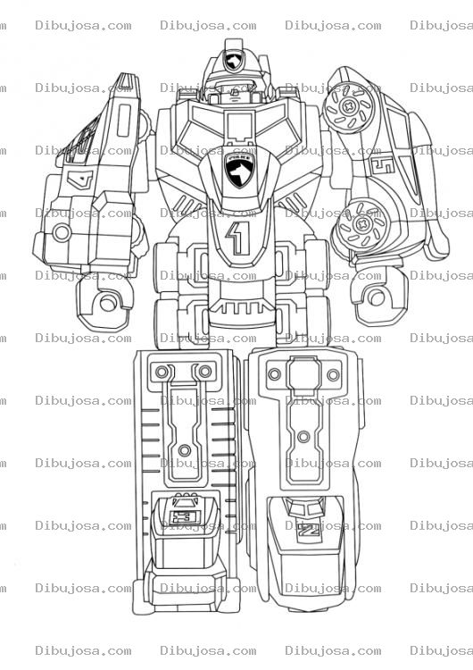 Dibujo para colorear Dibujo De Transformer Para Pintar Y Colorear
