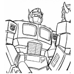 Dibujo para colorear Dibujo De Optimus Prime Transformers Para Pintar Y Colorear