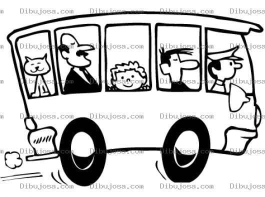 Dibujo para colorear Dibujo De Bus Extraurbano Para Pintar Y Colorear Camioneta Extra Urbana Para Imprimir