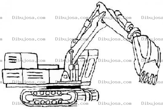 Dibujo para colorear Dibujo De Tractor Mano De Mica Para Pintar Y Colorear