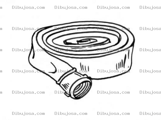 Dibujo para colorear Manguera De Bombero Para Pintar Y Colorear