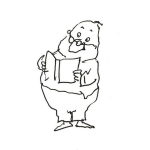 Dibujo para colorear Dibujo De Abuelito Leyendo Un Libro Para Pintar Y Colorear