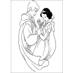 Dibujo para colorear Blanca Nieves