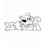 Dibujo para colorear Colorear Perro Cool
