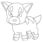 Dibujo para colorear Perrito Enojado Para Colorear
