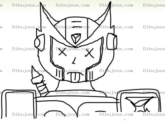 Dibujo para colorear Dibujo De Tobot Muerto Para Colorear